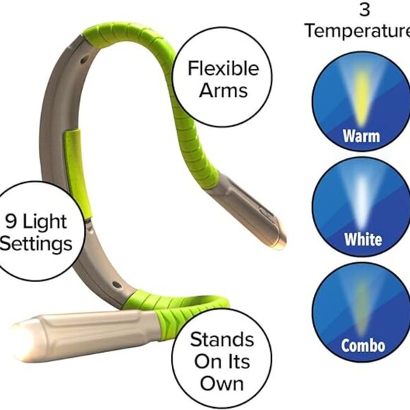 Green and Silver Bluetooth Neck Light - Picture 3 of 13